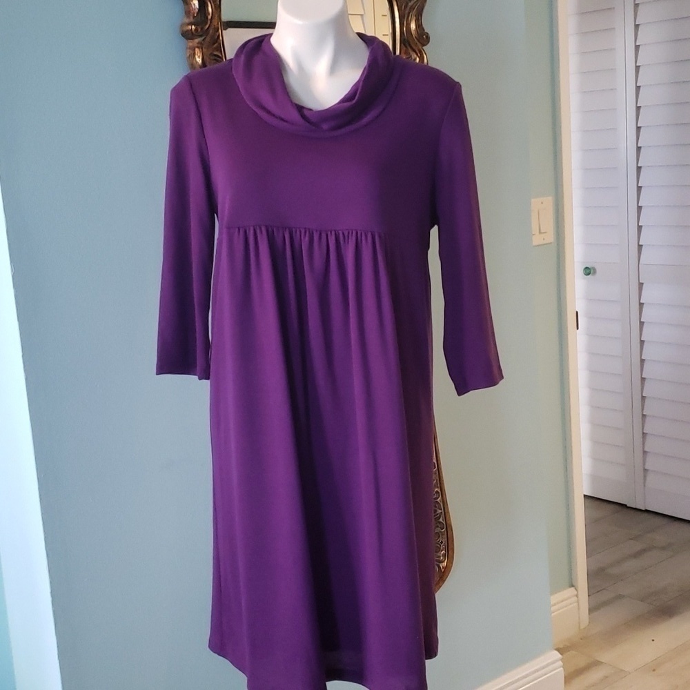 MATERNITY PURPLE DRESS THREE SEASONS NWT